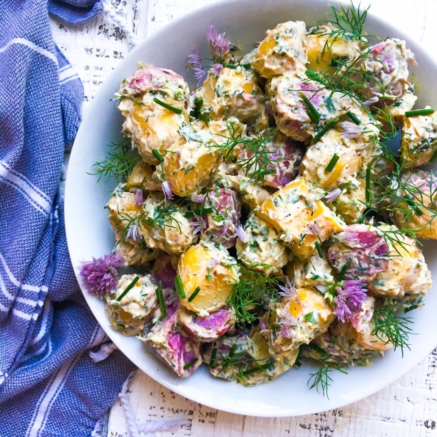 Truffle and Herb Potato Salad