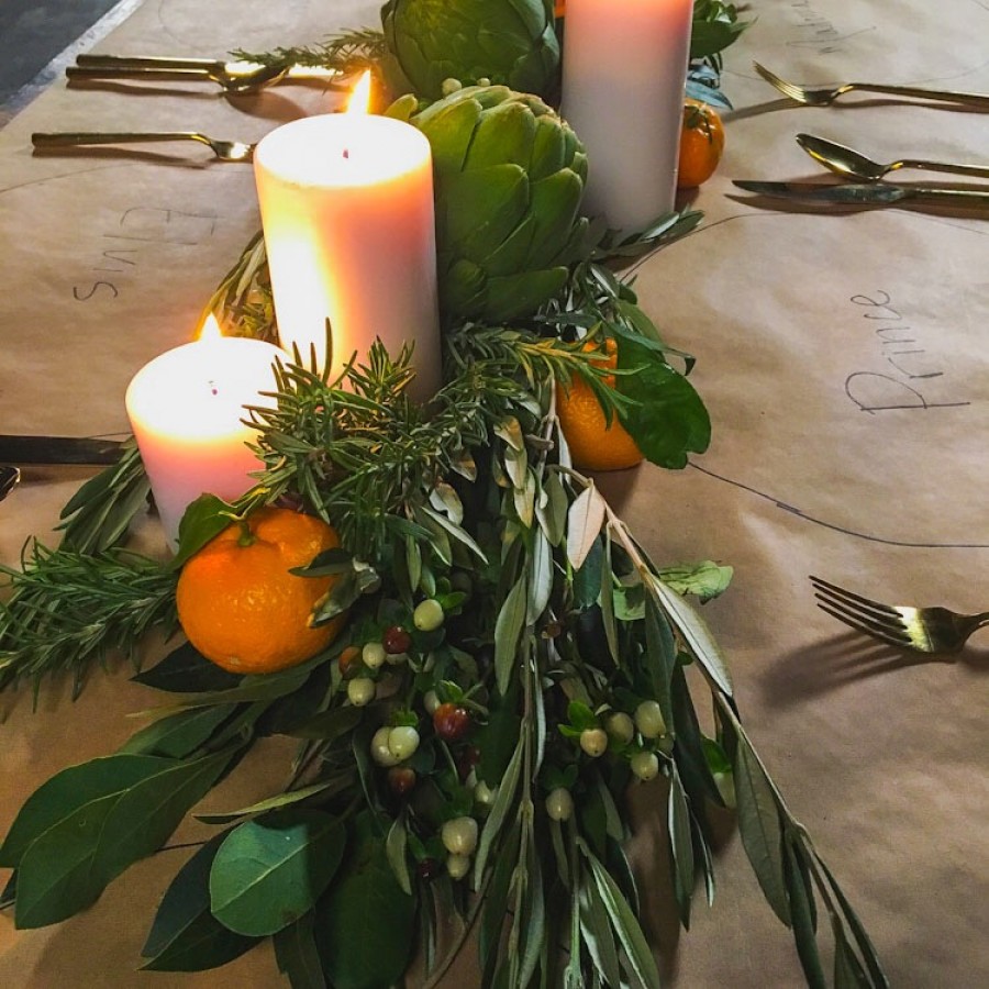 Rustic Holiday Tablescape
