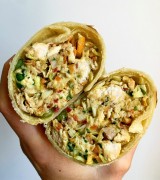 Gingery Chicken and Carrot Slaw Wraps 