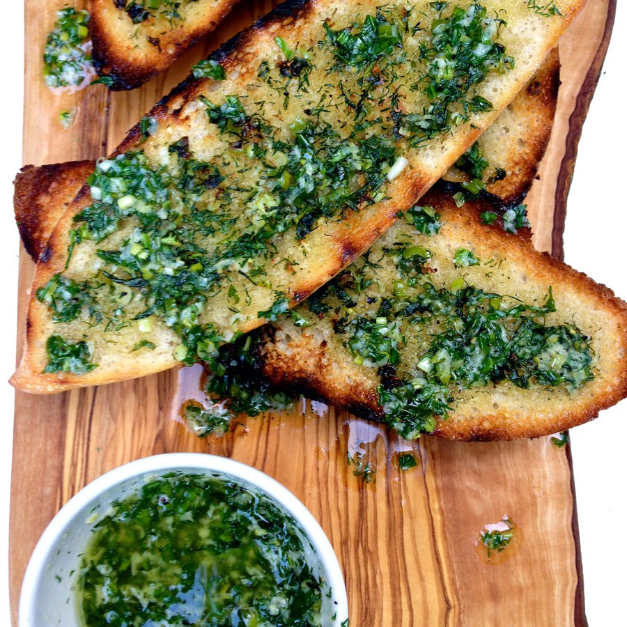 Garlic and Herb Grilled Breads