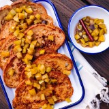 Buttermilk French Toast with Bourbon Maple Apples