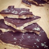 English Toffee with Dark Chocolate and Fleur de Sel