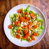 Roasted Butternut Squash and Goat Cheese Salad