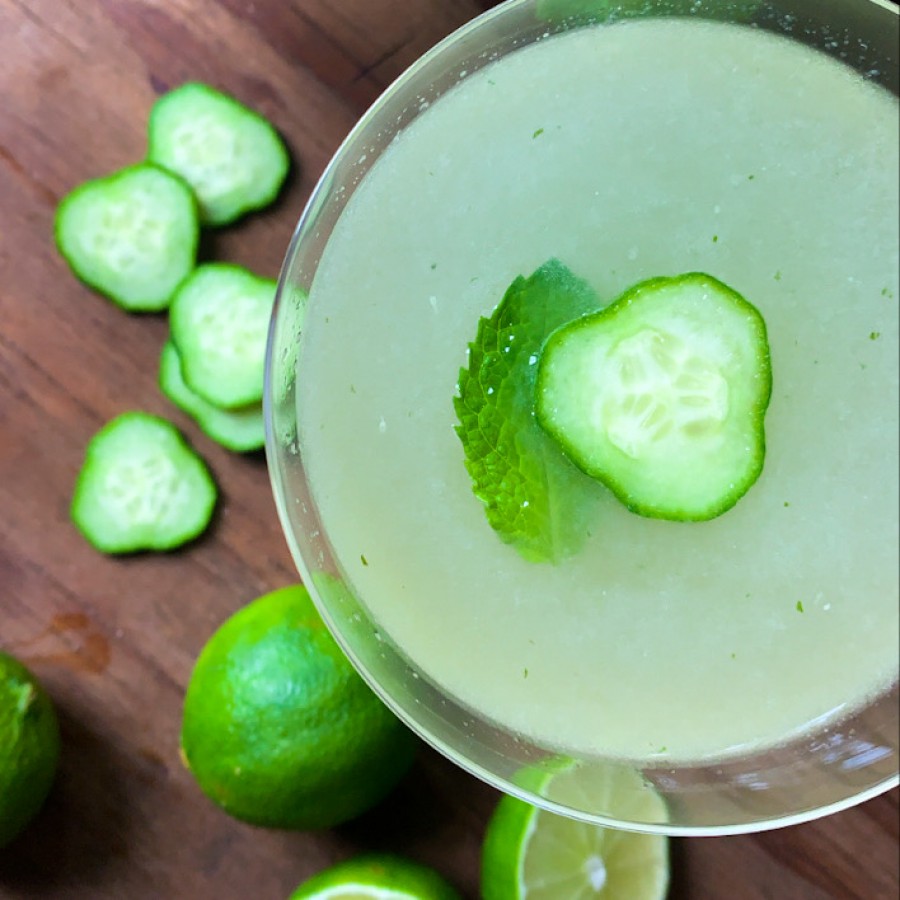 Cucumber, Lime and Mint Cocktail