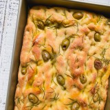 Green Olive and Rosemary Focaccia