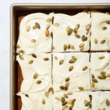 Pumpkin Sheet Cake with Cream Cheese Frosting 